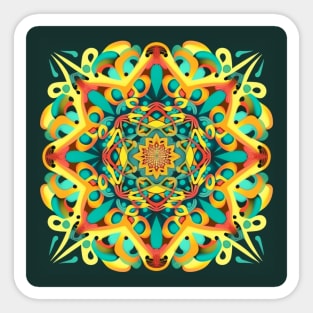 Psychedelic Design Sticker